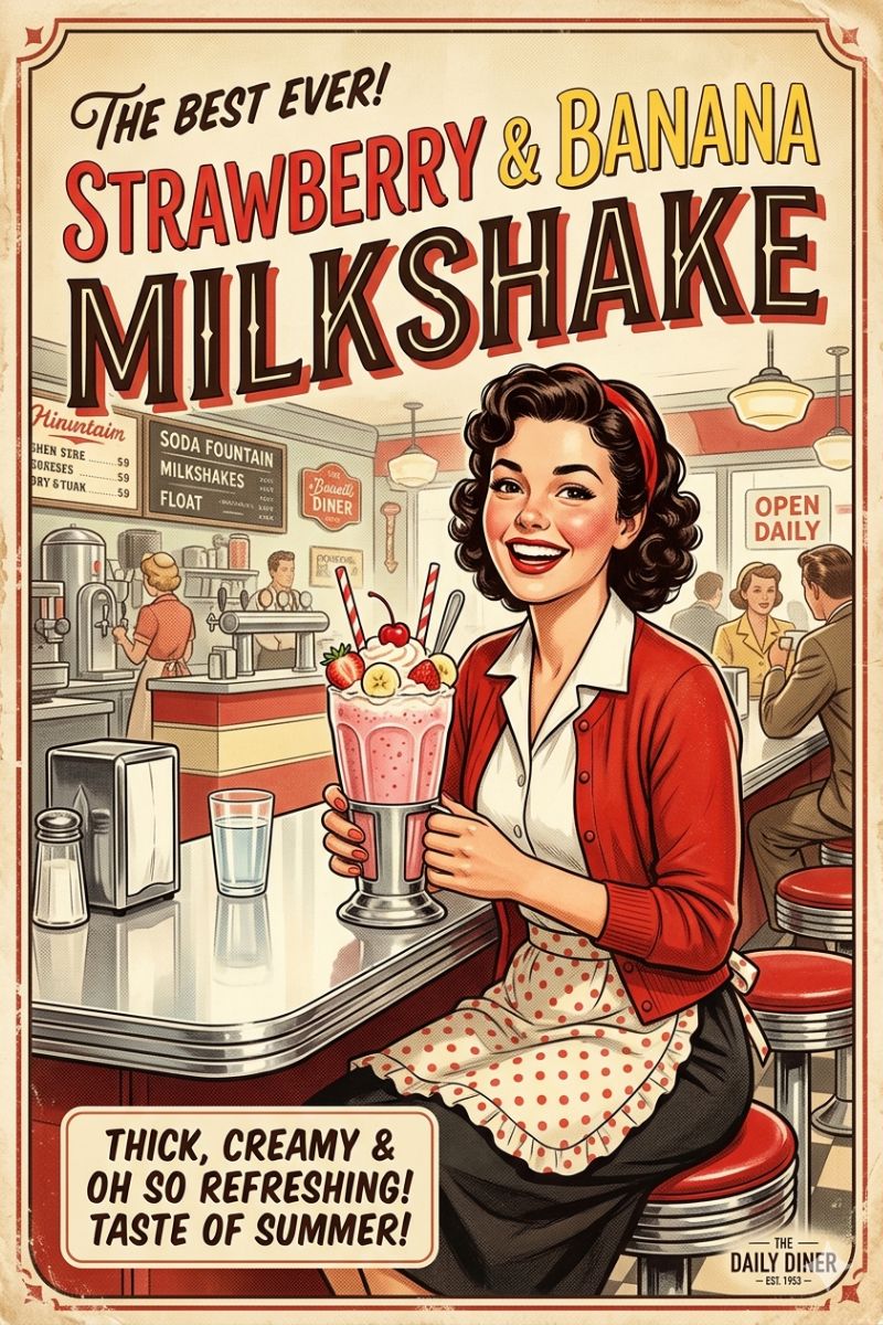 Good Old Fashioned Strawberries And Banana Milkshake Recipe Good Old Fashioned Strawberries And Banana Milkshake Recipe