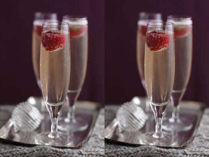 Easy Strawberry Champagne Cocktail (Perfect For Brunch Or Celebrations)