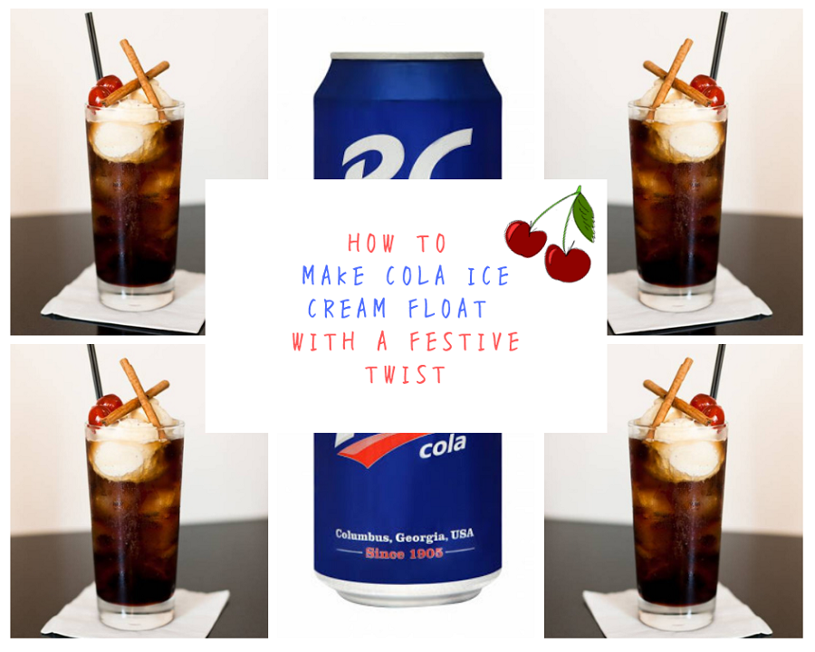Cola Ice Cream Float With A Festive Twist