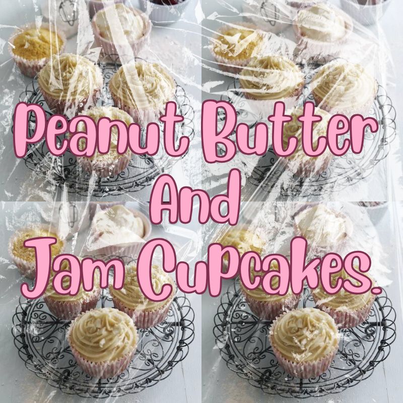 Peanut Butter And Jam Cupcakes