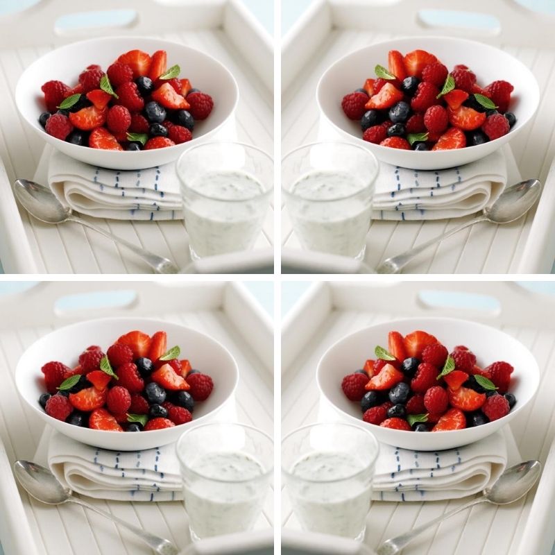 Ruby Fruit Refresher Breakfast, Lunch Or Treat Recipe