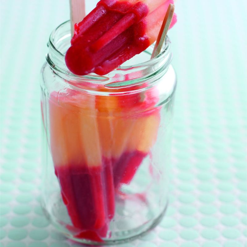 Strawberry Orangeade Rockets Ice Lollies Lollies
