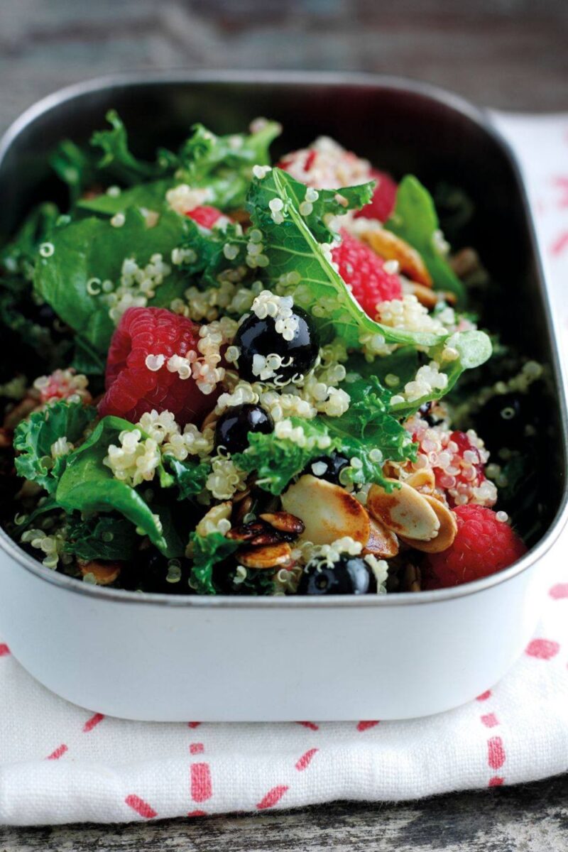 Energy Boosting Kale, Quinoa And Berry Salad Energy Boosting Kale, Quinoa And Berry Salad