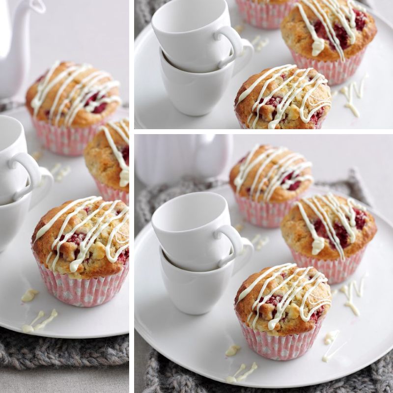 Easy Raspberry And White Chocolate Muffins (Bakery-Style Recipe)