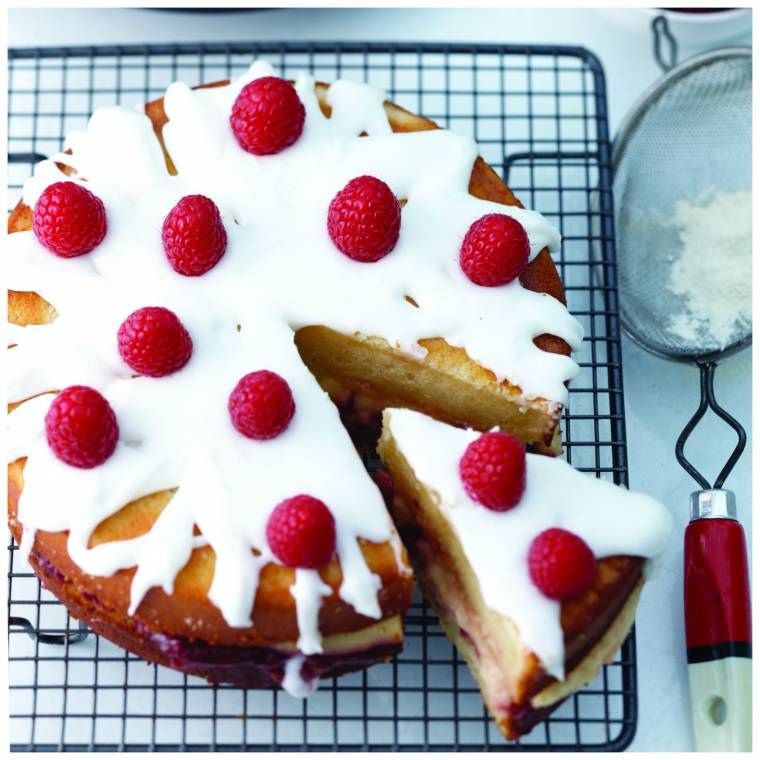 Raspberry Lemon Drizzle Cake