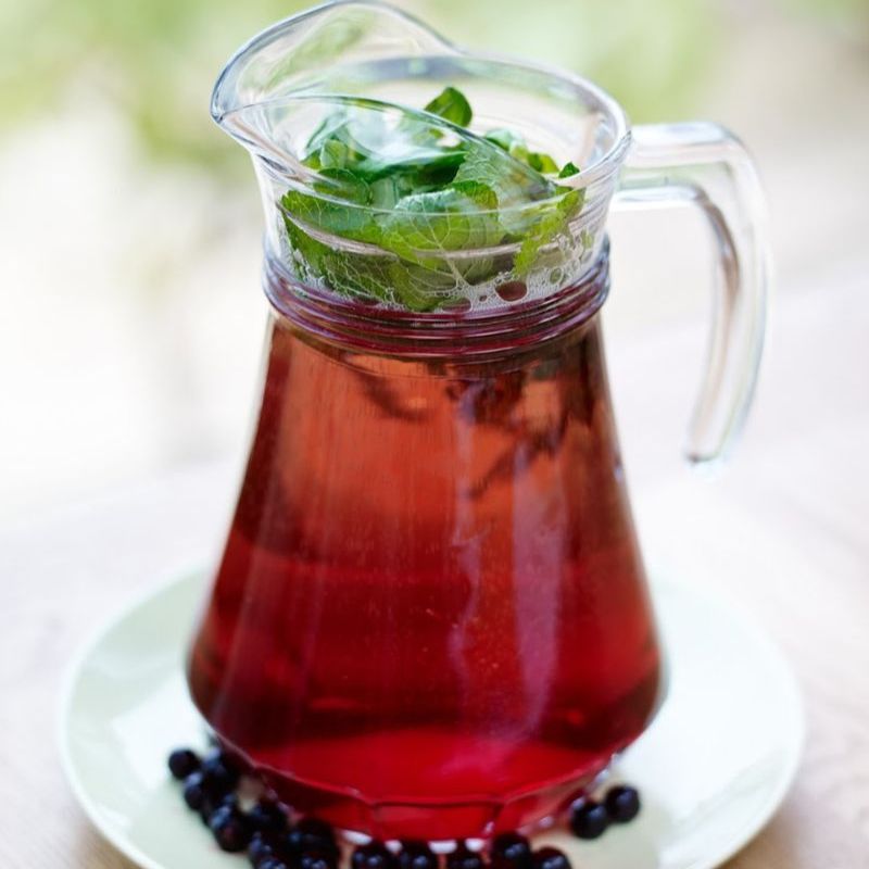 Blackcurrant Refresher Cocktail For Afternoon Tea