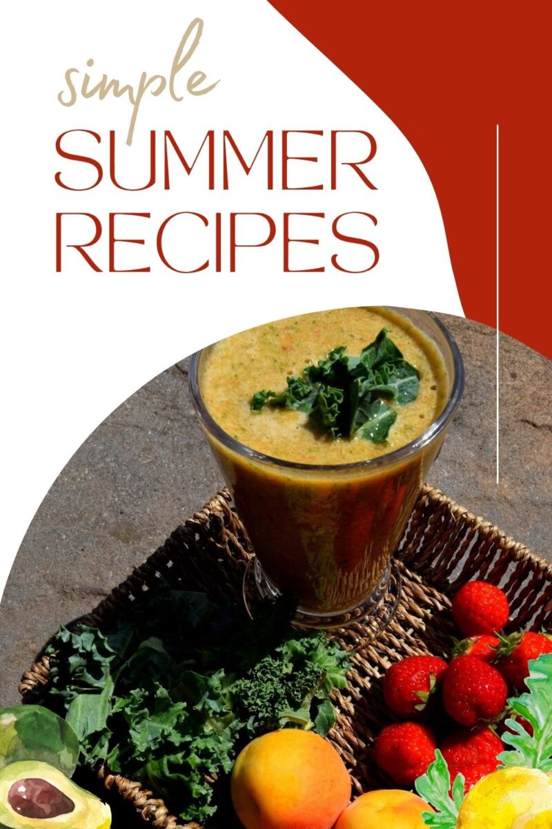 Apricot, Strawberries And Kale Smoothie