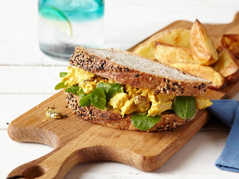 Easy Coronation Chicken Recipe (Classic British Sandwich Filling)