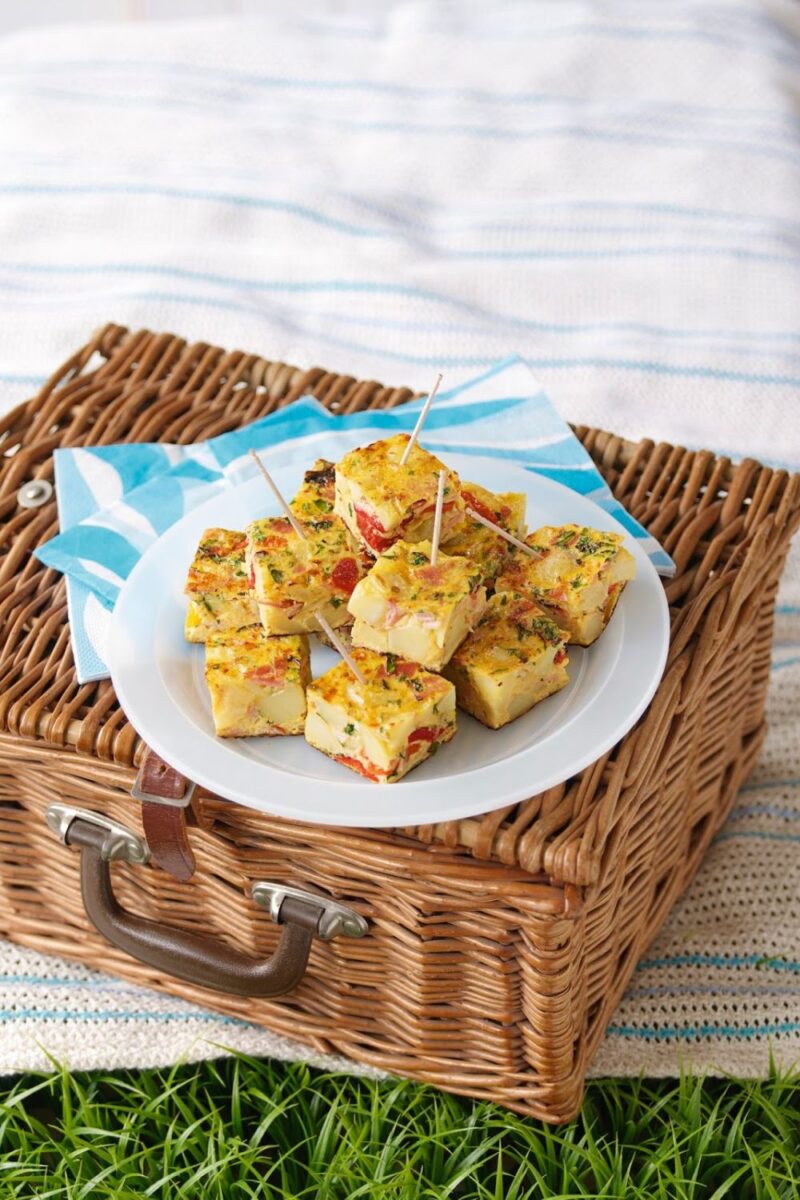 Smoked Ham Tortilla With Chargrilled Peppers