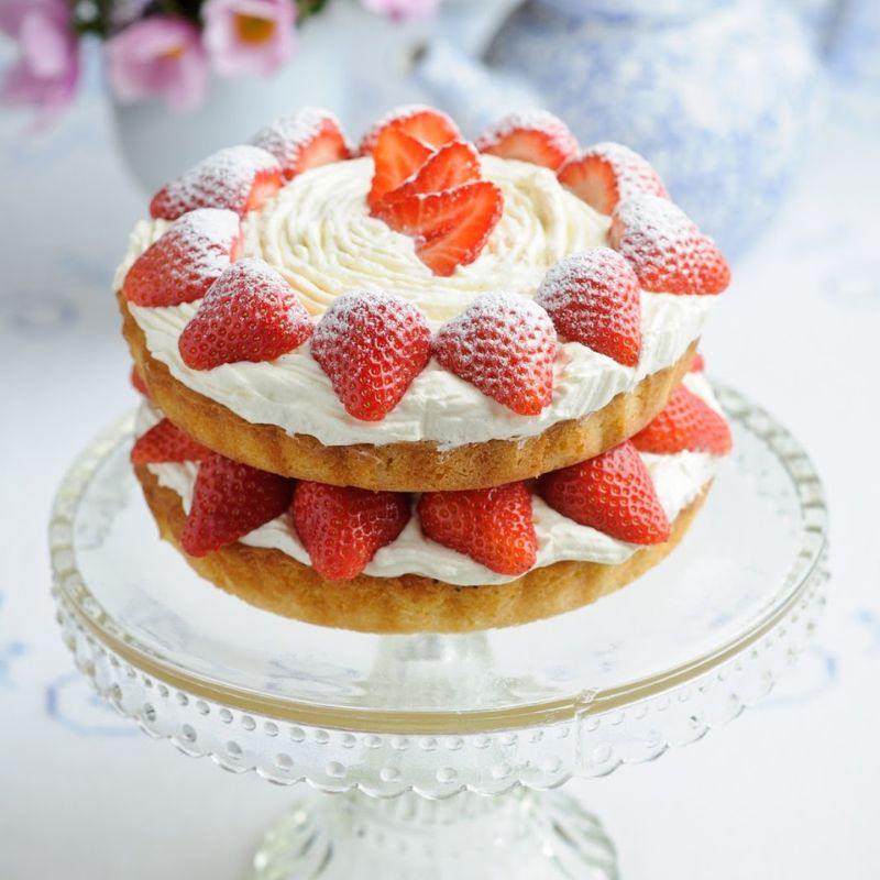 Strawberry Cream Victoria Sponge Cake Recipe Strawberry Cream Victoria Sponge Cake Recipe