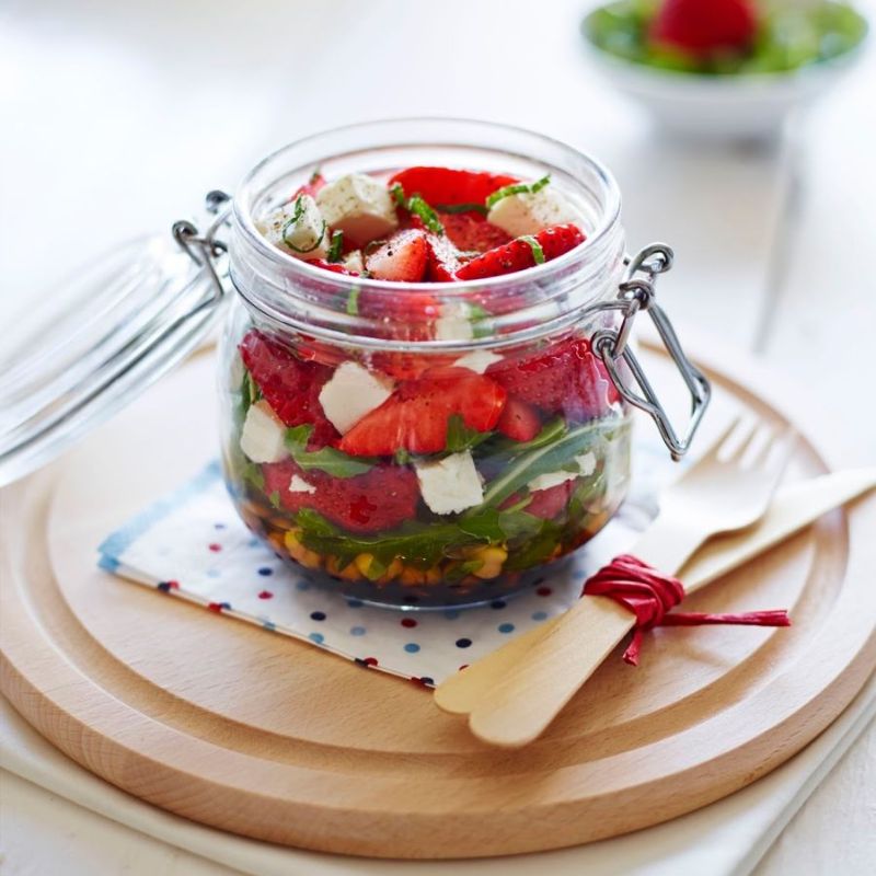 BerryWorld Strawberry Kilner Jar Salad.