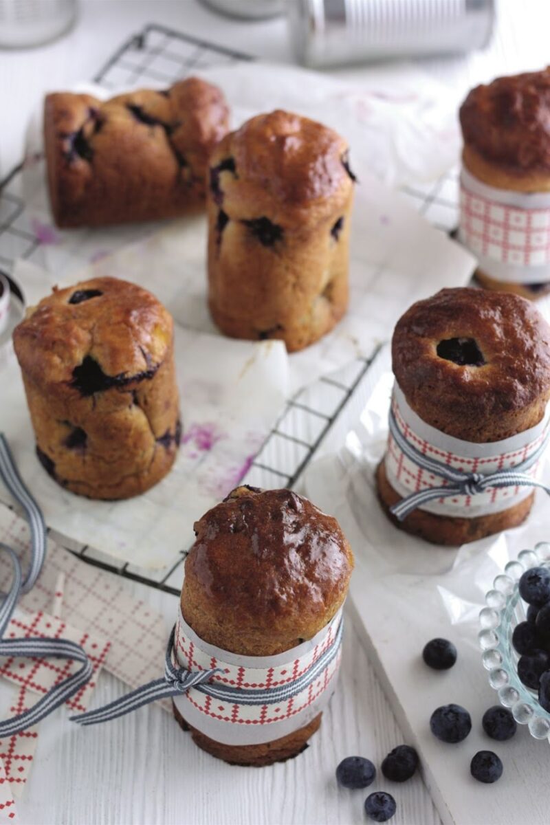 Christmas Spiced Blueberry Panettones