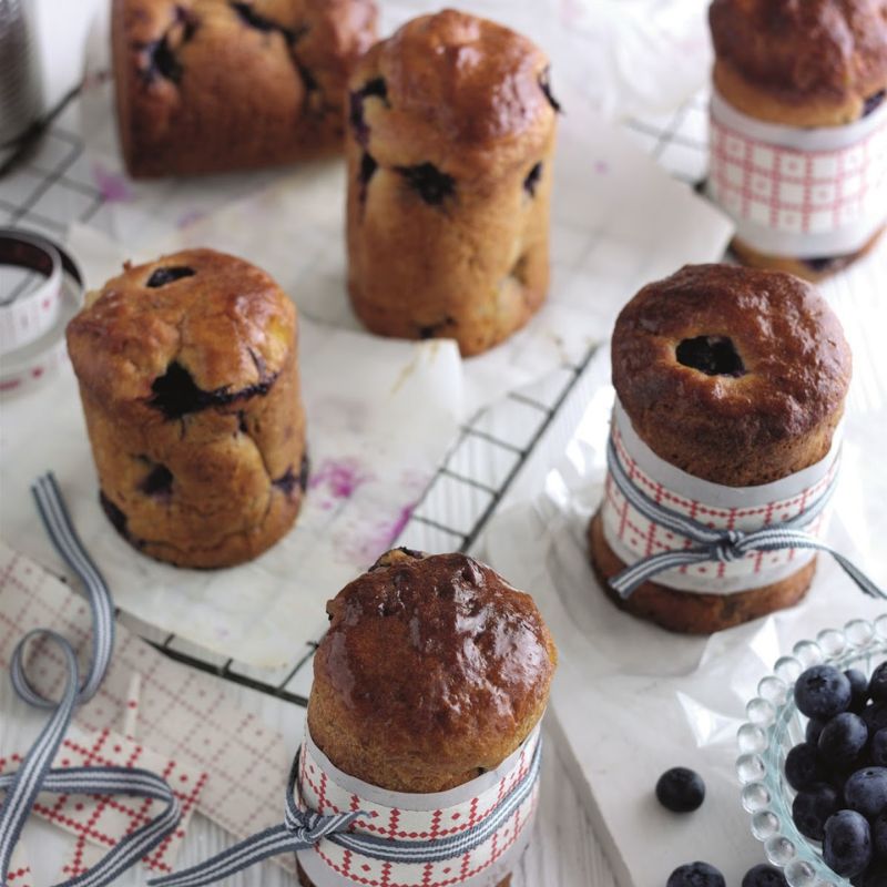 Christmas Spiced Blueberry Panettones