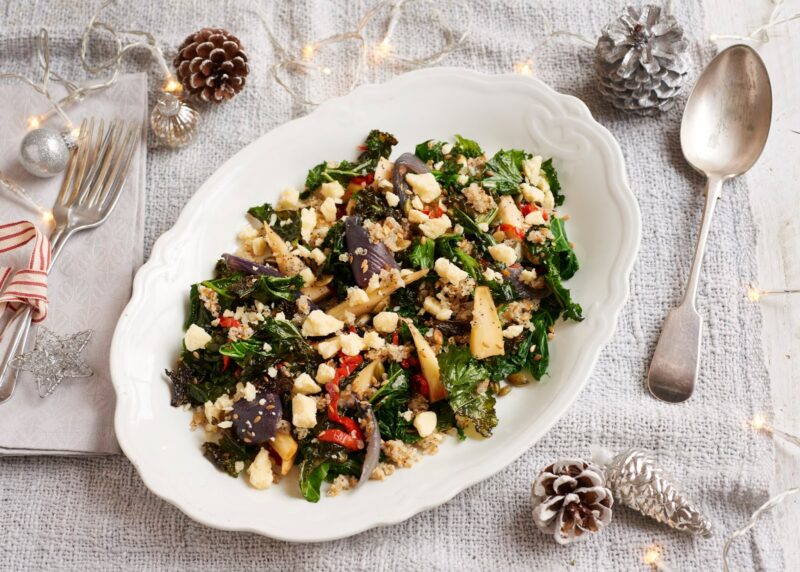 18 Month Extra Mature cheddar, Kale, Red Onion, Pumpkin & Quinoa Winter Salad