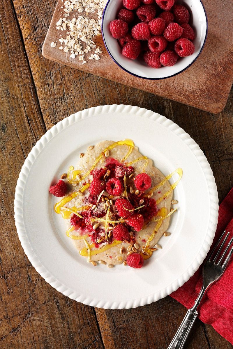 Dairy-Free Oat And Raspberry Pancakes Dairy-Free Oat And Raspberry Pancakes