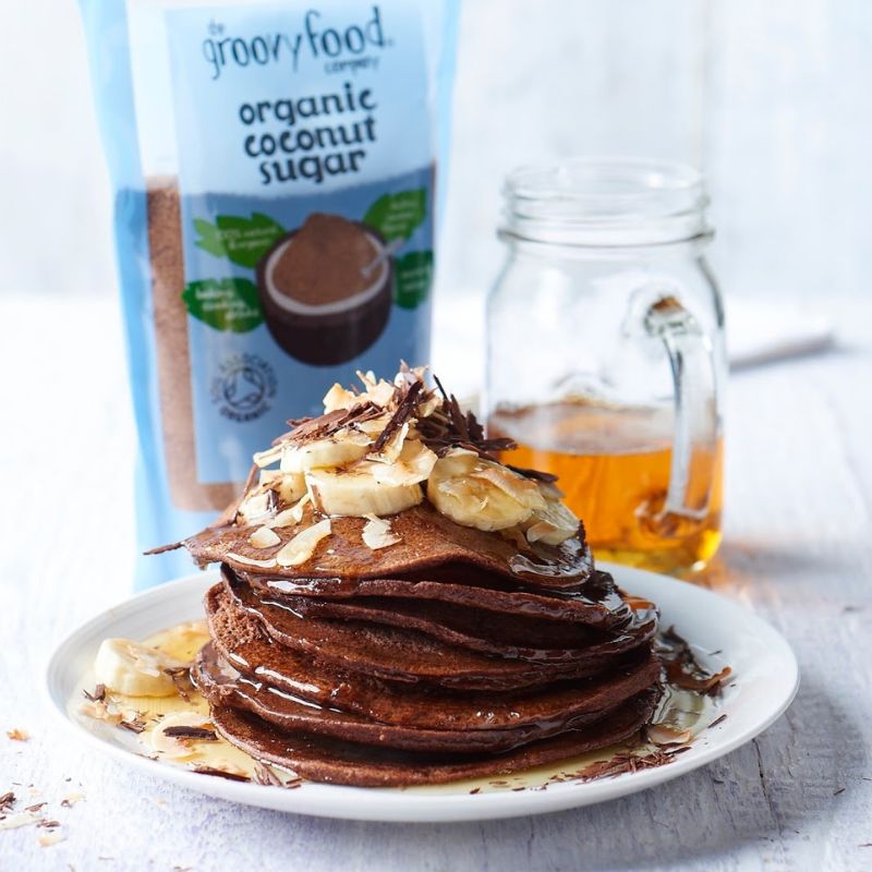 Lisa Roukin's Chocolate, Coconut And Banana Breakfast Pancakes