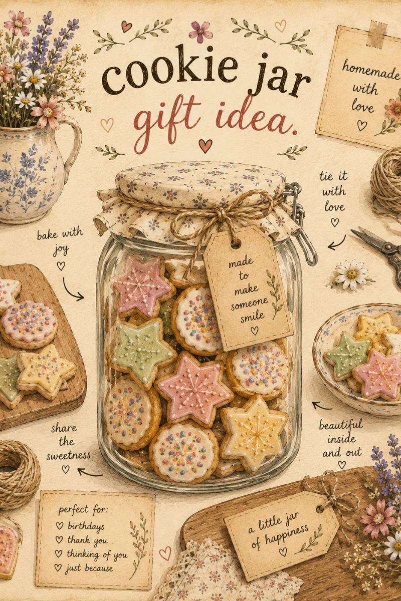 Homemade Mother's Day Cookie Jar Gift Idea Homemade Mother's Day Cookie Jar Gift Idea.