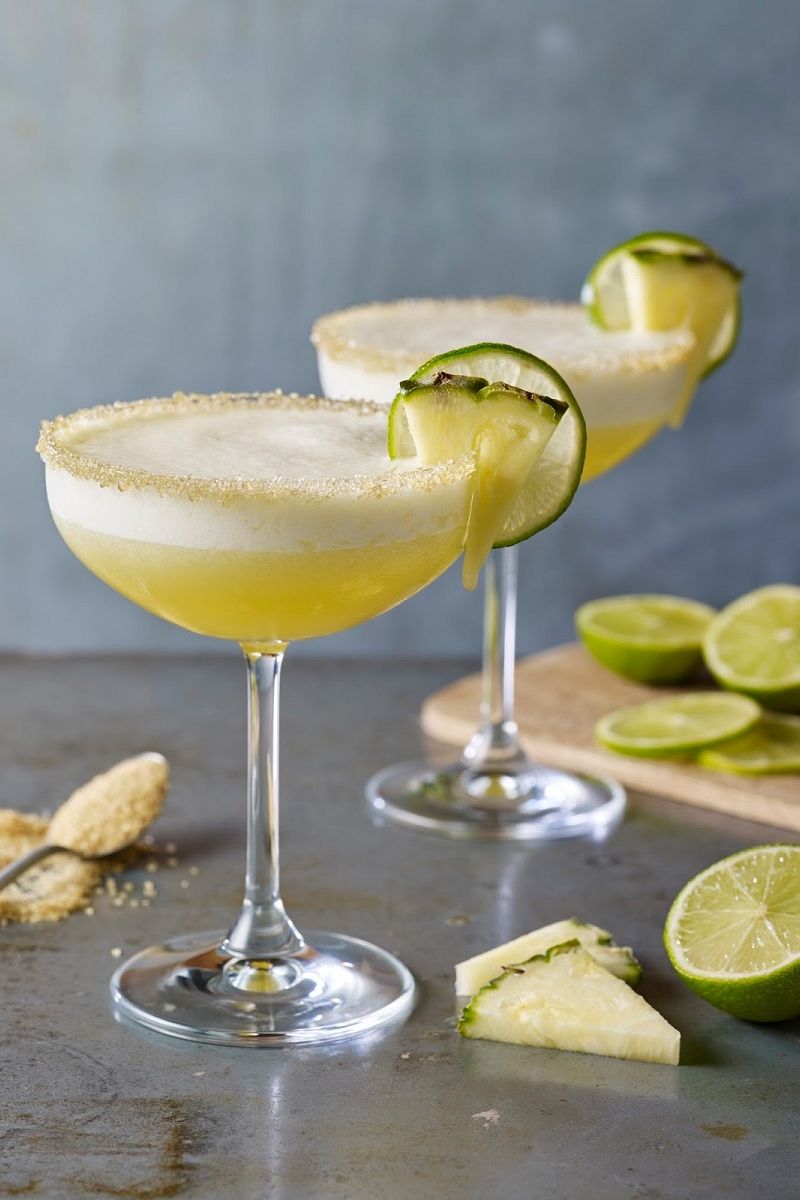 Easy Frozen Pineapple Margarita (With Demerara Sugar Twist)
