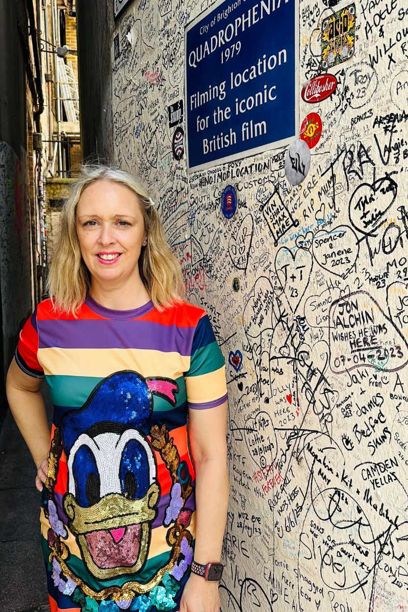 Donald Duck Day: Styling A Donald Duck Rainbow Dress Over 40 Brighton