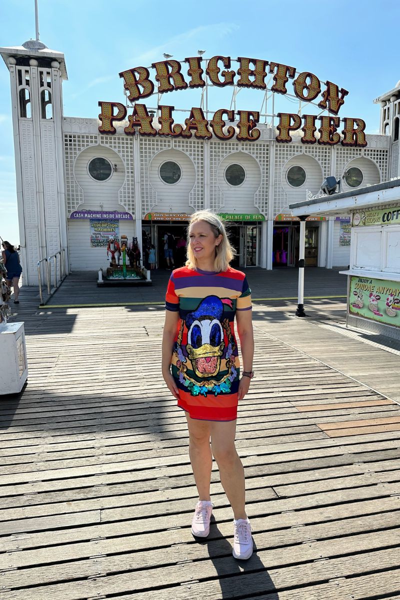 Donald Duck Day: Styling A Donald Duck Rainbow Dress Over 40 Donald Duck Day: Styling A Donald Duck Rainbow Dress Over 40
