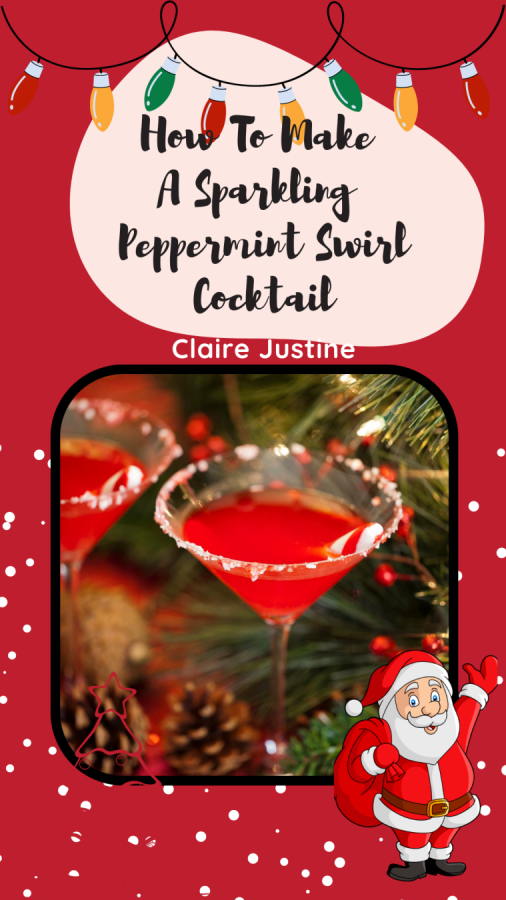 Peppermint Swirl Holiday Cocktails.