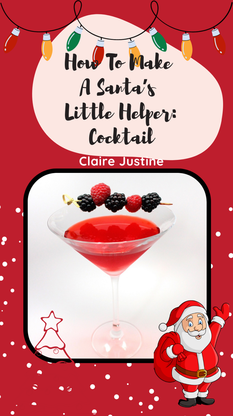 Santa’s Little Helper And Sparkling Peppermint Swirl Holiday Cocktails.