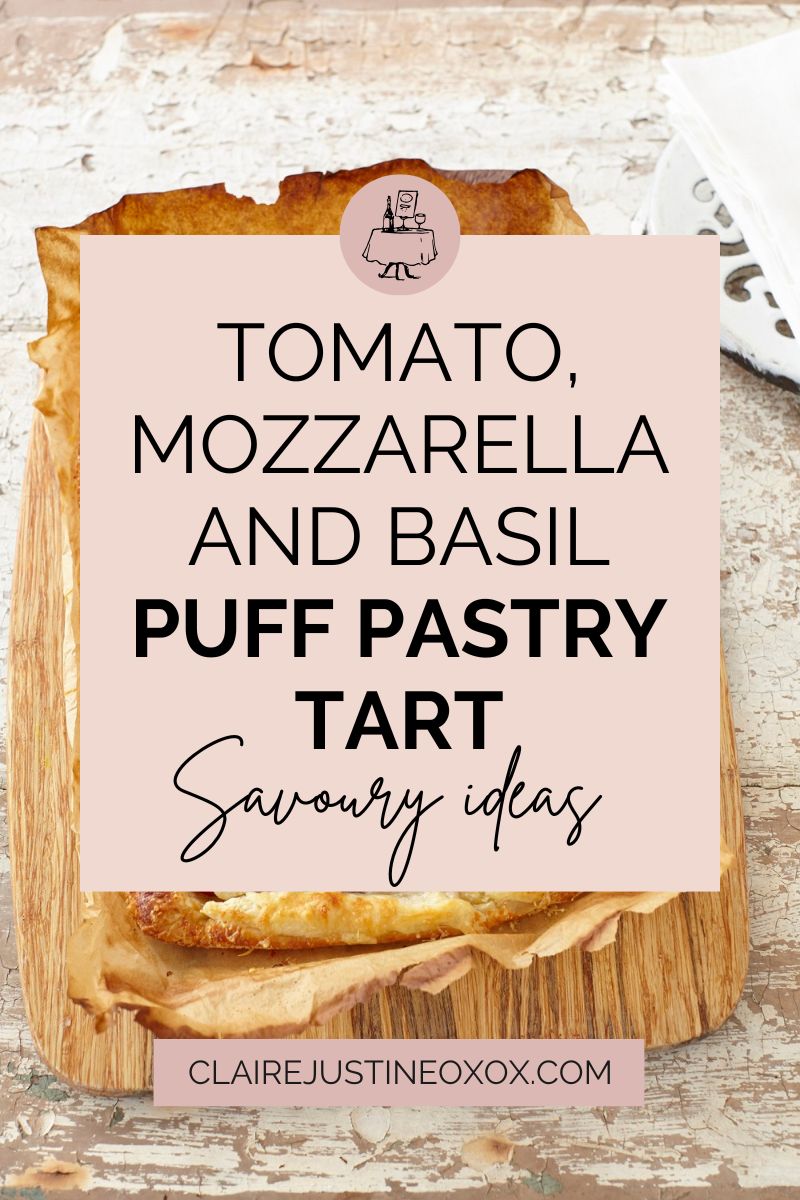 Tomato, Mozzarella And Basil Puff Pastry Tart Tomato, Mozzarella And Basil Puff Pastry Tart