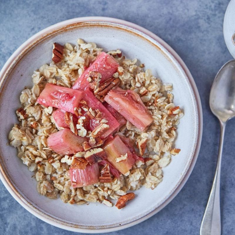 Porridge With Maple Rhubarb And Pecans Recipe