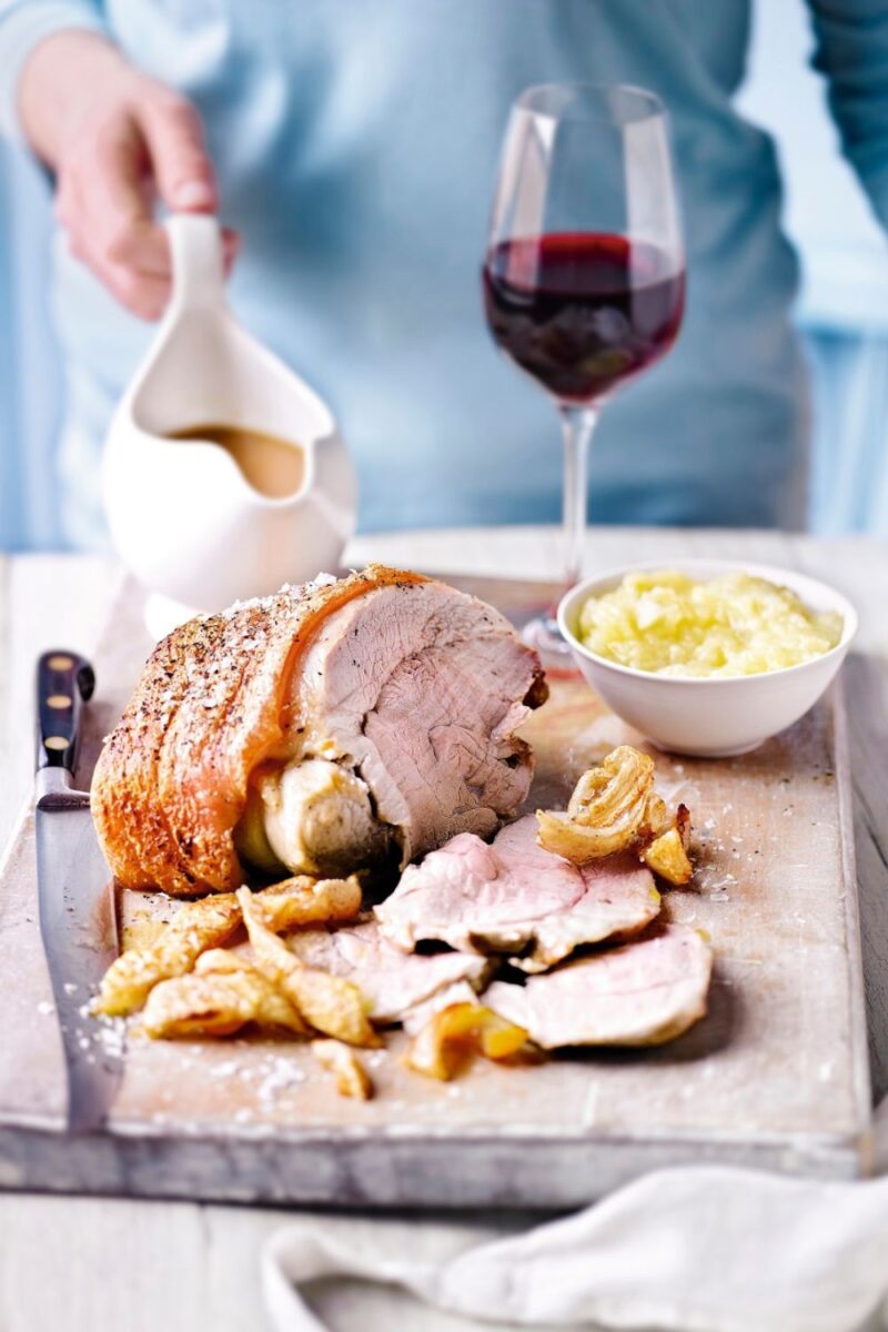 Roast Pork With Perfect Crackling And Apple Sauce