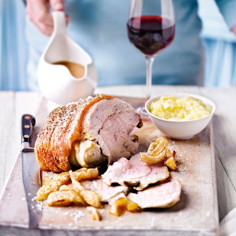 Roast Pork With Perfect Crackling And Apple Sauce
