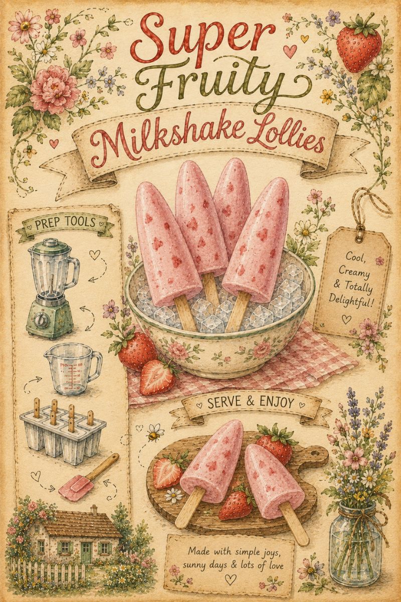 How To Make Super Fruity Milkshake Lollies How To Make Super Fruity Milkshake Lollies
