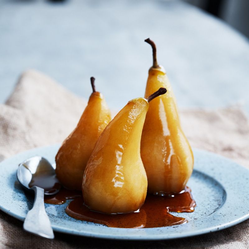 Cinnamon And Chai Tea Poached South African Pears