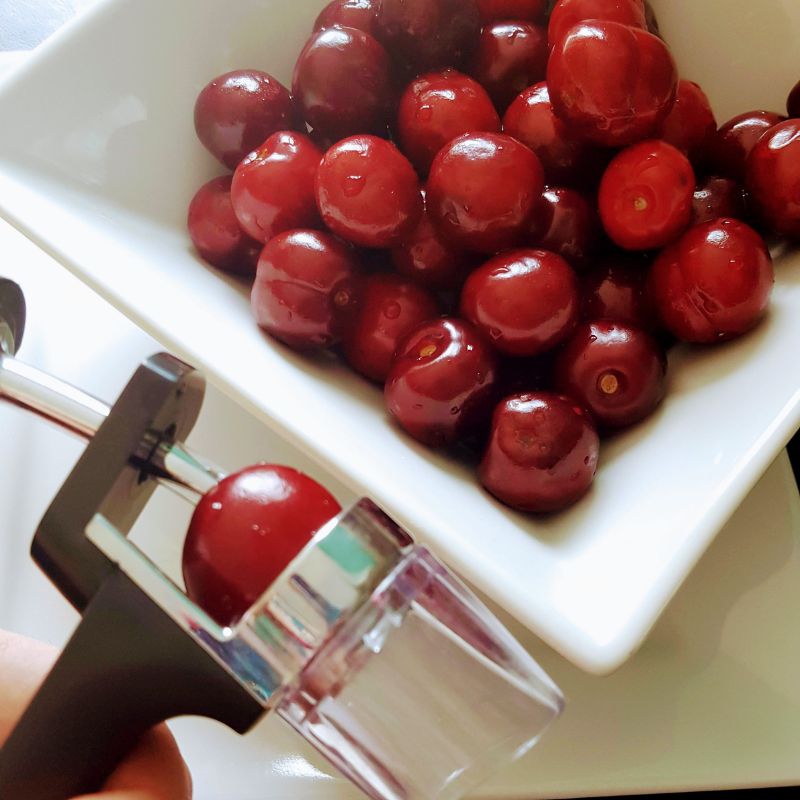 Afternoon Cherry Scones With Cream And Picota Cherries On Top