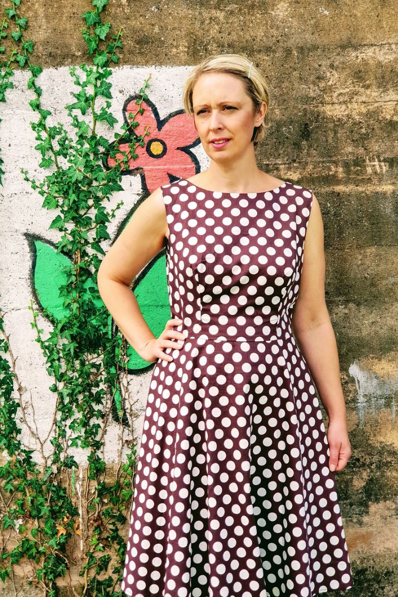 Brown Polka Dot Dress Pretty Woman Style! (1) Brown Polka Dot Dress Pretty Woman Style! (1)