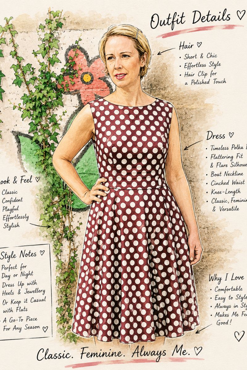 Brown Polka Dot Dress Pretty Woman Style! Brown Polka Dot Dress Pretty Woman Style!