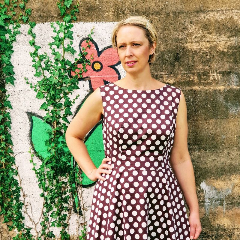 Brown Polka Dot Dress: Pretty Woman Style!? Brown Polka Dot Dress: Pretty Woman Style!?