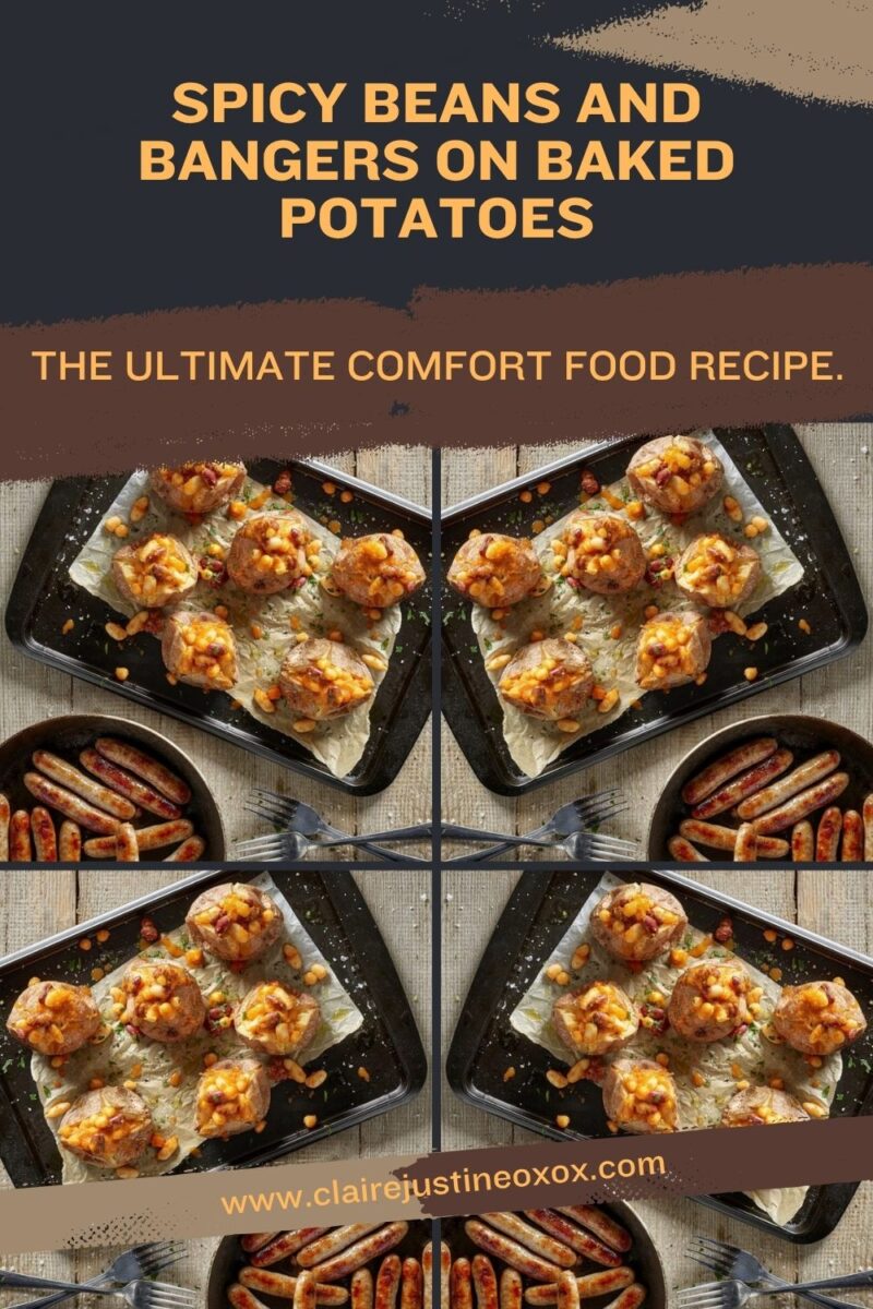 Spicy Beans And Bangers on Baked Potatoes The Ultimate Comfort Food Recipe Spicy Beans And Bangers on Baked Potatoes The Ultimate Comfort Food Recipe