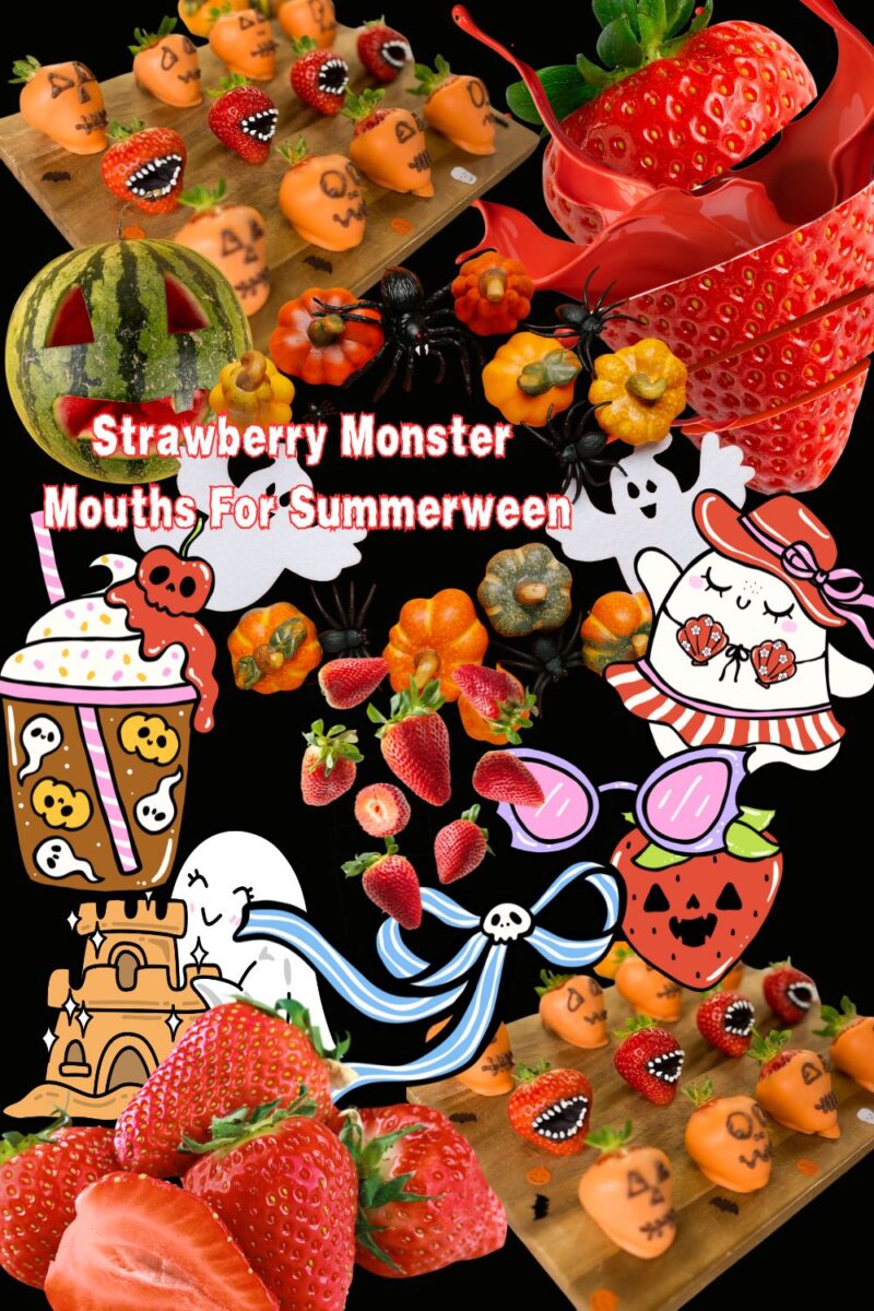 Strawberry Monster Mouths For Summerween