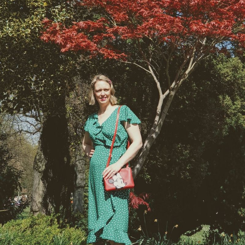 Styling A Green Polka Dot Dress: Spring In Queens Park