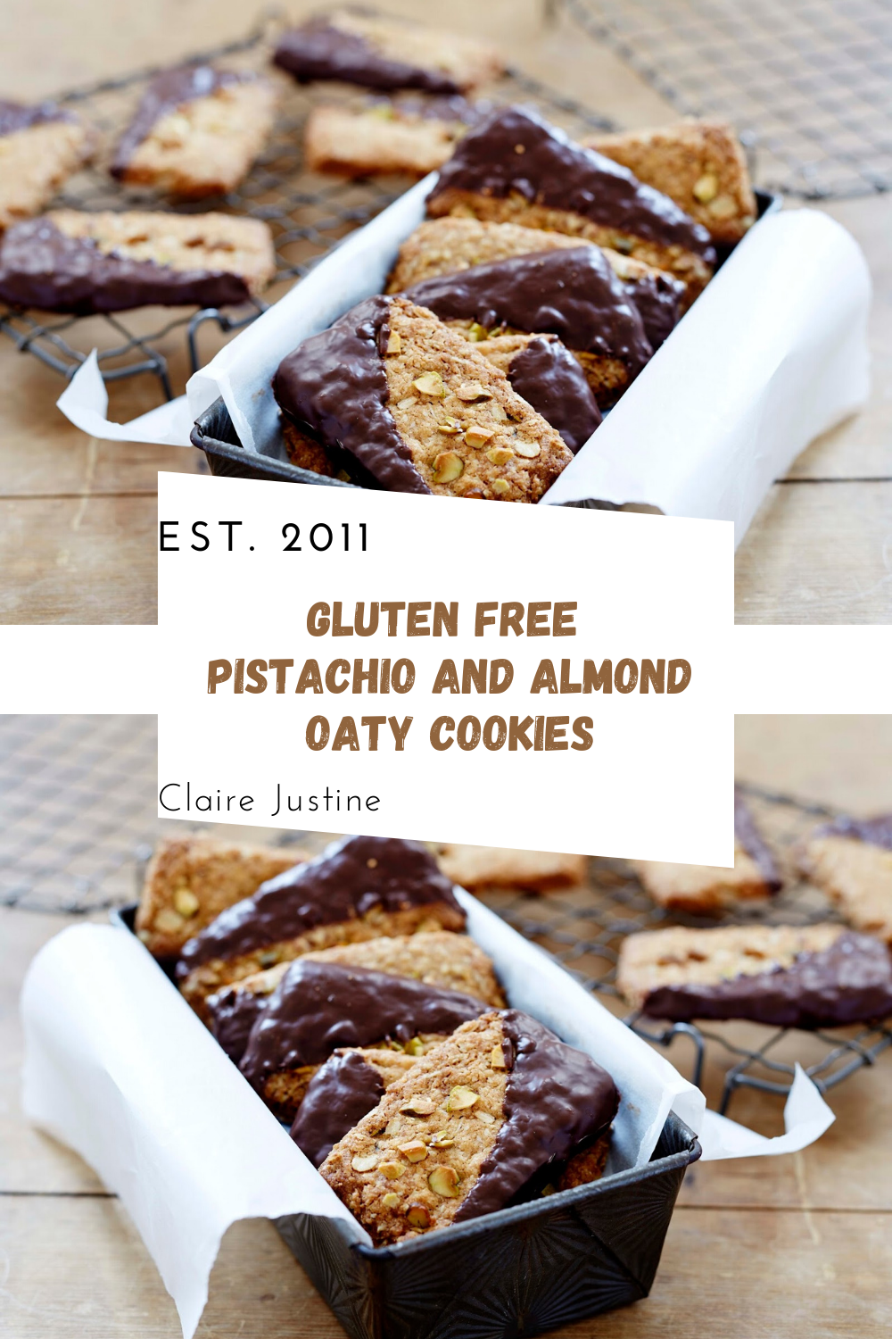 Gluten Free Pistachio and Almond Oaty Cookies