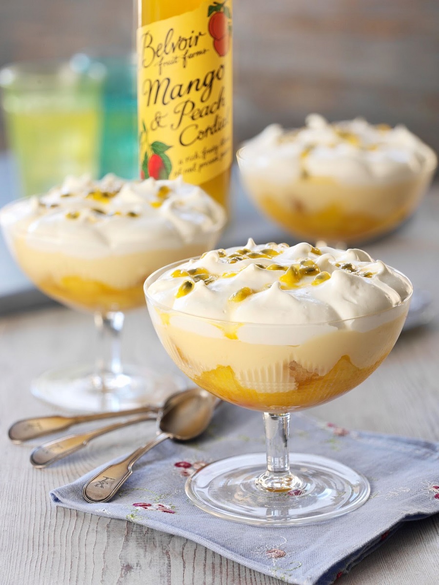 Mango Peach And Passion Fruit Trifles