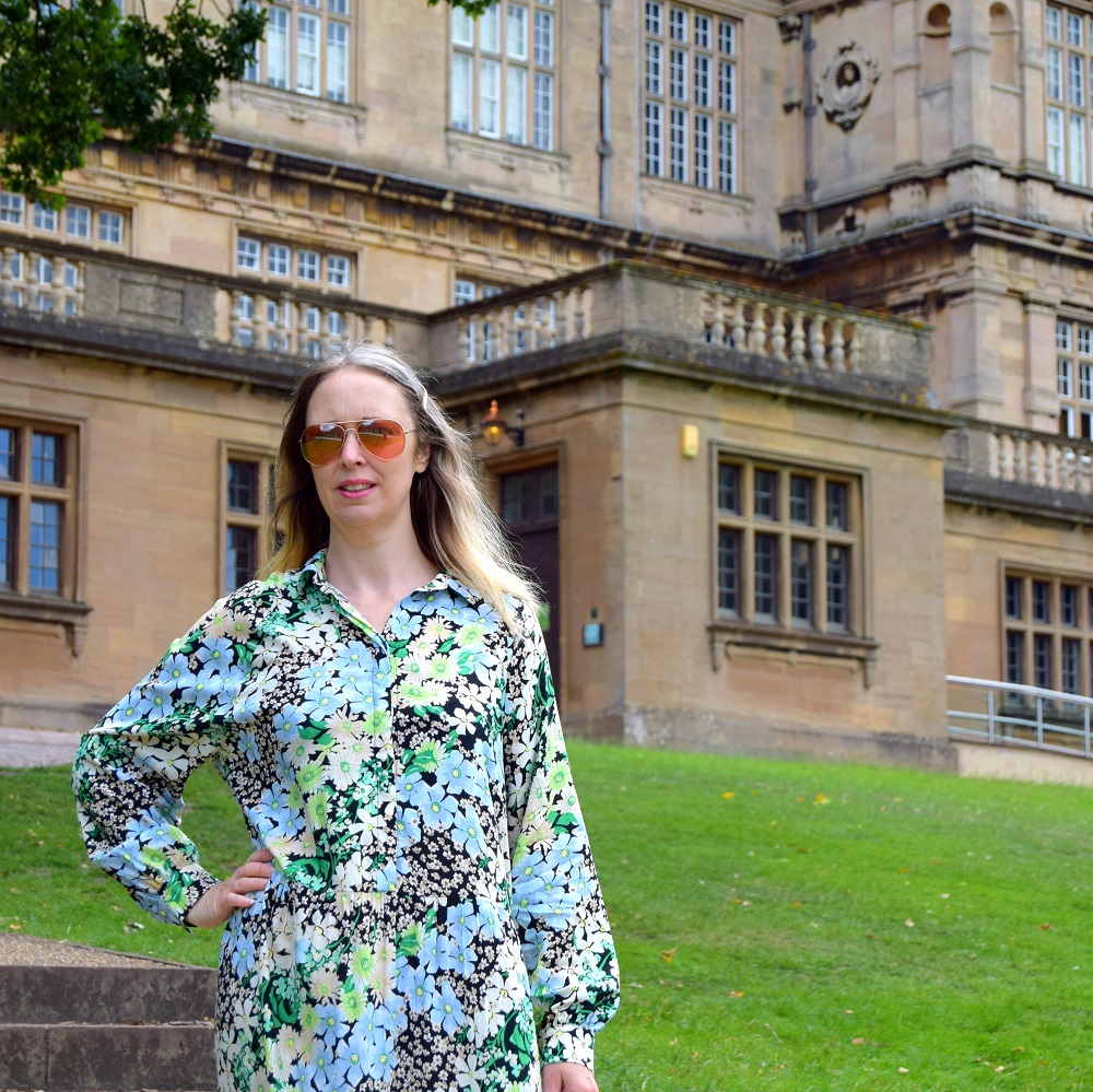 Green Floral Floaty Maxi Dress: Walk In Wollaton Hall