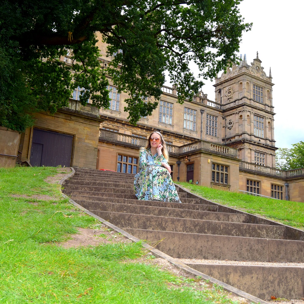 Green Floral Floaty Maxi Dress: Walk In Wollaton Hall