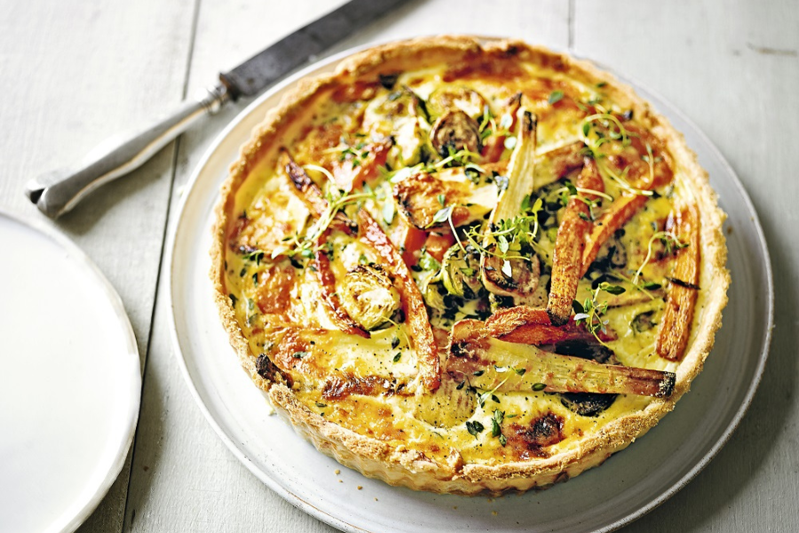 Christmas Leftover Veg Tart