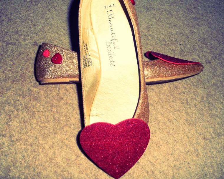Quick And Easy Shoe Re-Style For Valentines Day