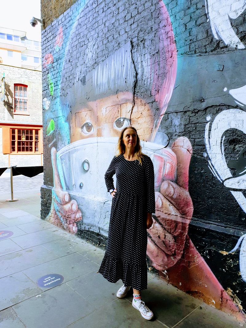 Polka Dot Maxi Dress And Some London Street Art