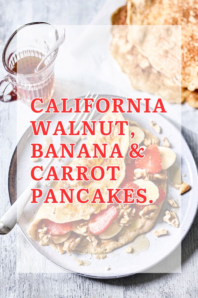 California Walnut, Banana & Carrot Pancakes