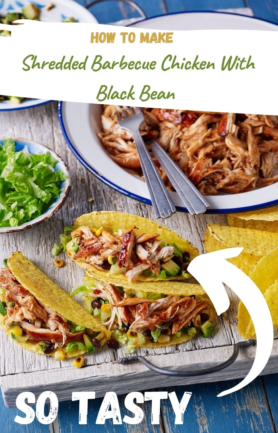 Shredded Barbecue Chicken With Black Bean