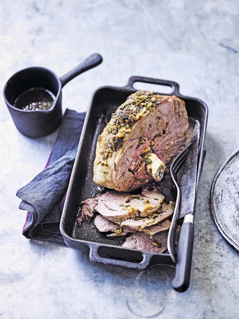 Slow-roast Lamb With Garlic, Honey And Cumin