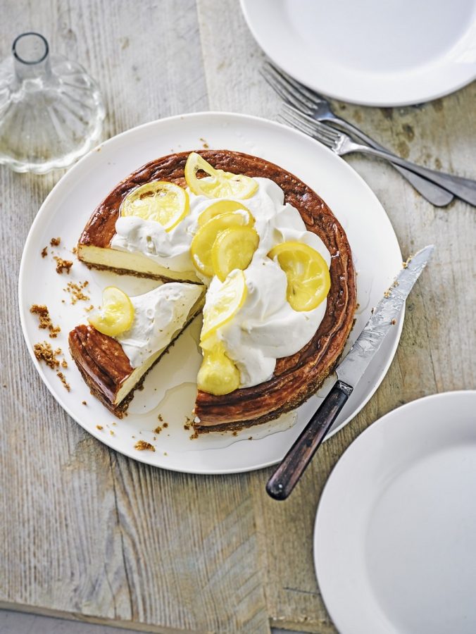 Baked Mascarpone And Lemon Drizzle Cheesecake
